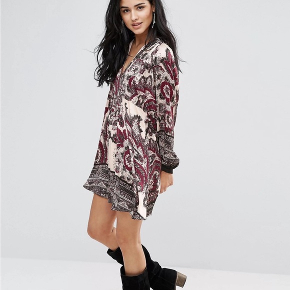 Free People say you love me long sleeve mini dress xs - Picture 3 of 12